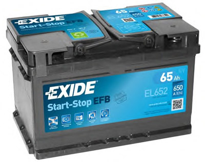 Аккумулятор Exide Start-Stop EFB EL652 65 А/ч, Exide