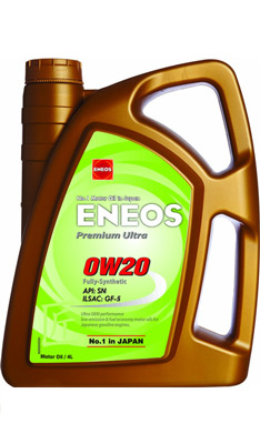 Масло моторное Eneos Premium Ultra 0W-20 4л, Масла моторные