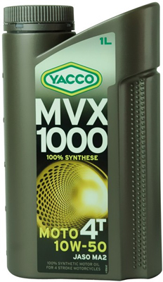 Масло моторное Yacco MVX 1000 4T 10W-50 1л, Масла моторные
